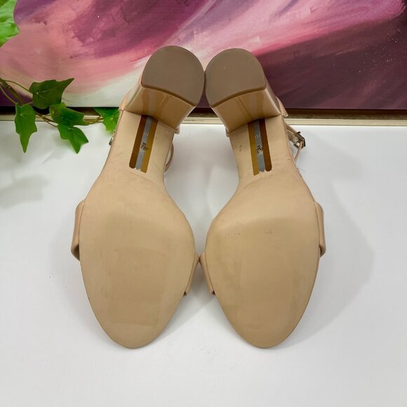 SAM EDELMAN Yaro Block Heel Sandal in Beige Size 10 - Picture 10 of 11